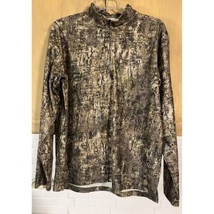Gamehide Mens Camo Quarter Zip Long Sleeve Shirt XL Shape Shift Camo Hunting